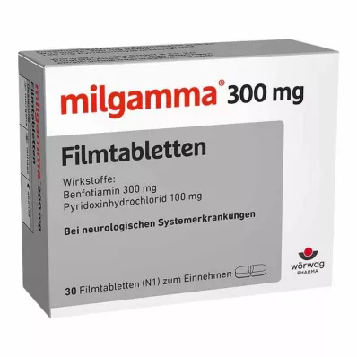 MILGAMMA 300 mg comprimidos recubiertos con película, 30 unidades MILGAMMA 300 mg comprimidos recubiertos con película, 30 unidades