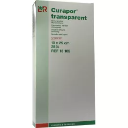 CURAPOR Apósito estéril transparente 10x25 cm, 25 uds