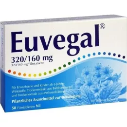 EUVEGAL 320 mg/160 mg comprimidos recubiertos con película, 50 uds