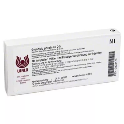 GLANDULA PAROTIS GL D 5 ampollas, 10X1 ml