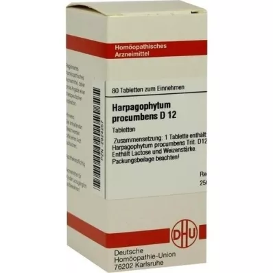 HARPAGOPHYTUM PROCUMBENS D 12 pastillas, 80 uds