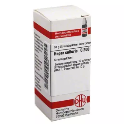 HEPAR SULFURIS C 200 glóbulos, 10 g