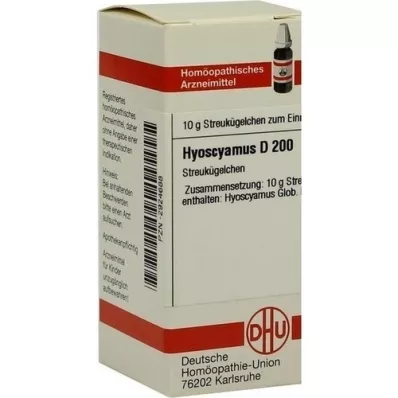 HYOSCYAMUS D 200 glóbulos, 10 g