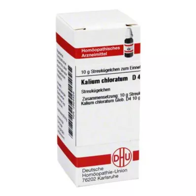 KALIUM CHLORATUM D 4 glóbulos, 10 g KALIUM CHLORATUM D 4 glóbulos, 10 g