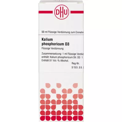 KALIUM PHOSPHORICUM D 3 Dilución, 50 ml