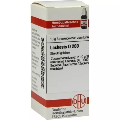 LACHESIS D 200 glóbulos, 10 g
