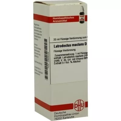 LATRODECTUS mactans D 12 Dilución, 20 ml
