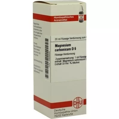 MAGNESIUM CARBONICUM D 6 Dilución, 20 ml