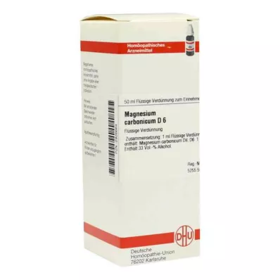 MAGNESIUM CARBONICUM D 6 Dilución, 50 ml