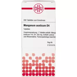 MANGANUM ACETICUM D 4 pastillas, 200 uds