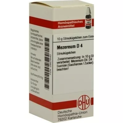 MEZEREUM D 4 glóbulos, 10 g