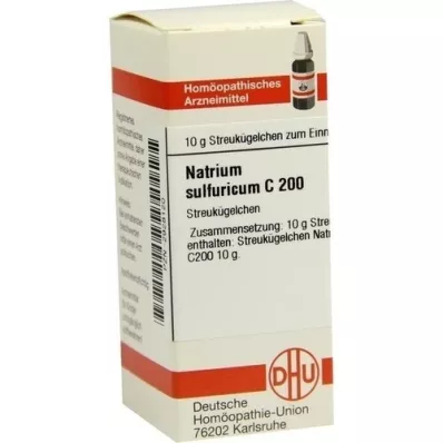 NATRIUM SULFURICUM C 200 glóbulos, 10 g