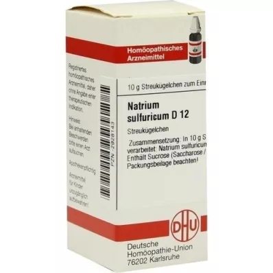 NATRIUM SULFURICUM D 12 glóbulos, 10 g