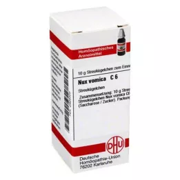NUX VOMICA C 6 glóbulos, 10 g