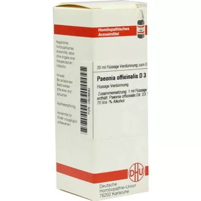 DHU Paeonia officinalis D 3 Dilución, 20 ml