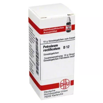 DHU Petróleo rectificatum D 12 glóbulos, 10 g