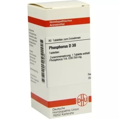 PHOSPHORUS D 30 comprimidos, 80 uds