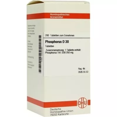 PHOSPHORUS D 30 comprimidos, 200 uds
