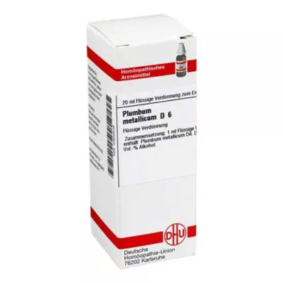 PLUMBUM METALLICUM D 6 Dilución, 20 ml