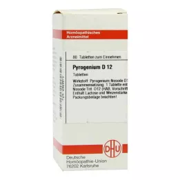 PYROGENIUM D 12 pastillas, 80 uds