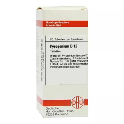 PYROGENIUM D 12 pastillas, 80 uds