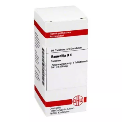 RAUWOLFIA D 4 tabletas, 80 uds