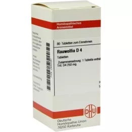 RAUWOLFIA D 4 tabletas, 80 uds