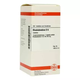 RHODODENDRON D 6 pastillas, 200 uds