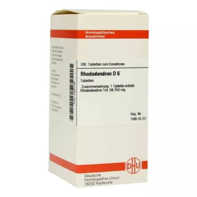 Tabletas de rododendro D6 (200 piezas)