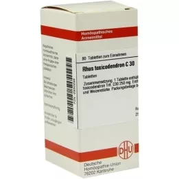 RHUS TOXICODENDRON C 30 comprimidos, 80 uds