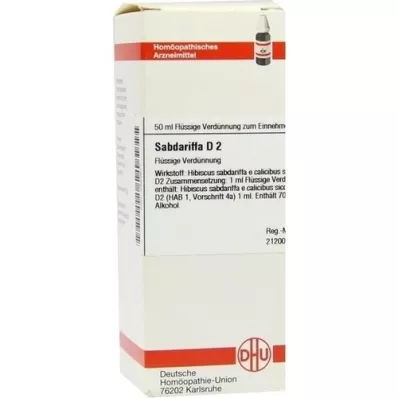 SABDARIFFA D 2 Dilución, 50 ml