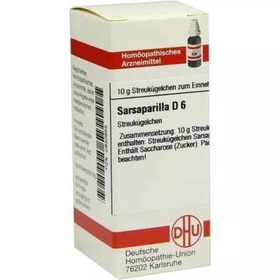 SARSAPARILLA D 6 glóbulos, 10 g