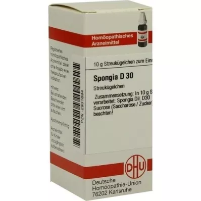 SPONGIA D 30 glóbulos, 10 g