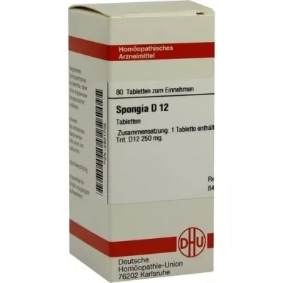 SPONGIA D 12 pastillas, 80 uds