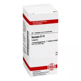 SPONGIA D 12 pastillas, 80 uds