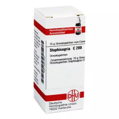 STAPHISAGRIA C 200 glóbulos, 10 g