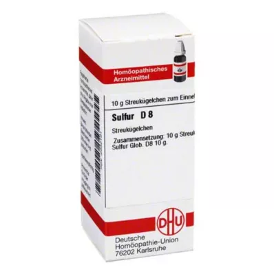 DHU Azufre D 8 glóbulos, 10 g