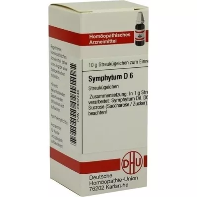 SYMPHYTUM D 6 glóbulos, 10 g