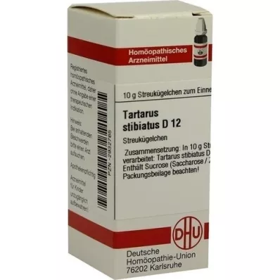 TARTARUS STIBIATUS D 12 glóbulos, 10 g