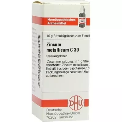 ZINCUM METALLICUM C 30 glóbulos, 10 g