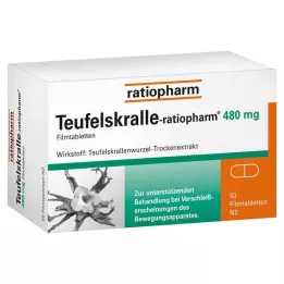 TEUFELSKRALLE-RATIOPHARM Comprimidos recubiertos, 50 unidades