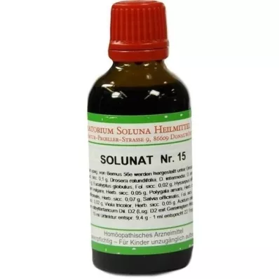 SOLUNAT No.15 gotas, 50 ml