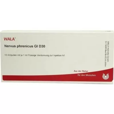 NERVUS PHRENICUS GL D 30 Ampollas, 10X1 ml NERVUS PHRENICUS GL D 30 Ampollas, 10X1 ml