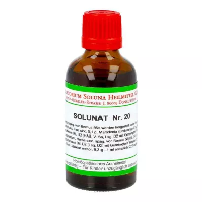 SOLUNAT No.20 gotas, 50 ml