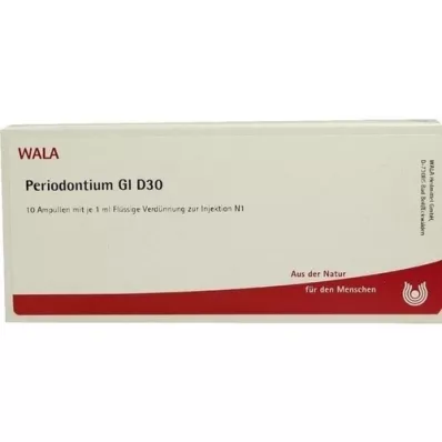 PERIODONTIUM GL D 30 Ampollas, 10X1 ml