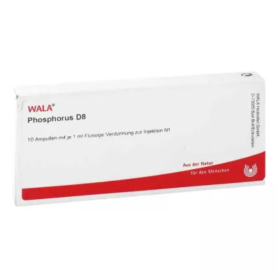 PHOSPHORUS D 8 Ampollas, 10X1 ml