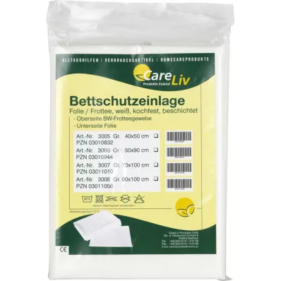 BETTSCHUTZEINLAGE Tela de rizo de 40x50 cm, 1 ud