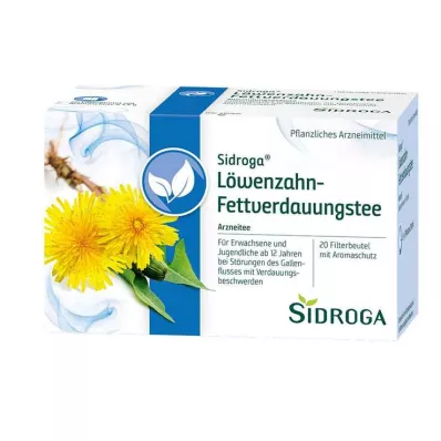 SIDROGA Bolsa de filtro de té de diente de león, 20X1,5 g