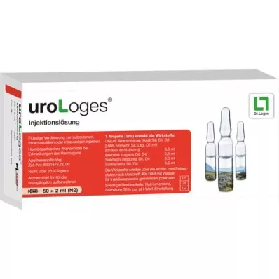 UROLOGES Ampollas de solución inyectable, 50X2 ml