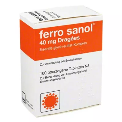 Ferro Sanol 40 mg tabletas recubiertas, 100 PCS